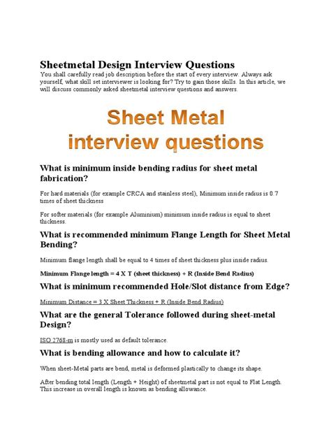 interview questions for sheet metal worker|creo sheet metal interview questions.